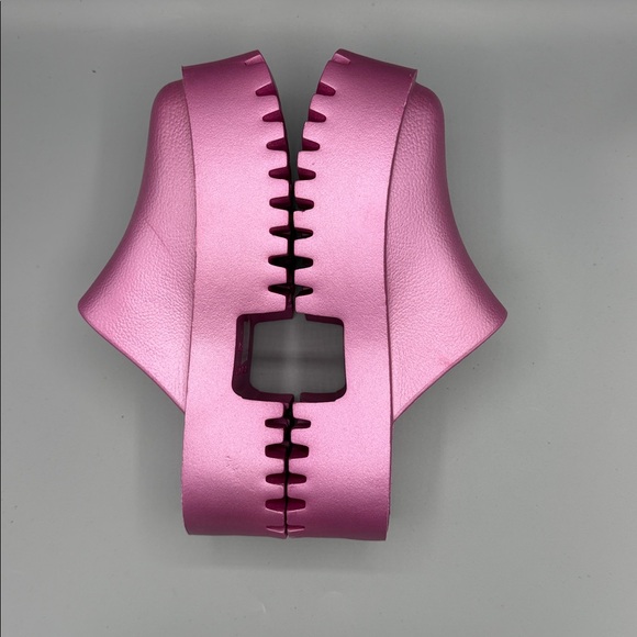 NWOB Jeffrey Campbell Sz 7 Metallic Pink Platform Clogs - Picture 3 of 8